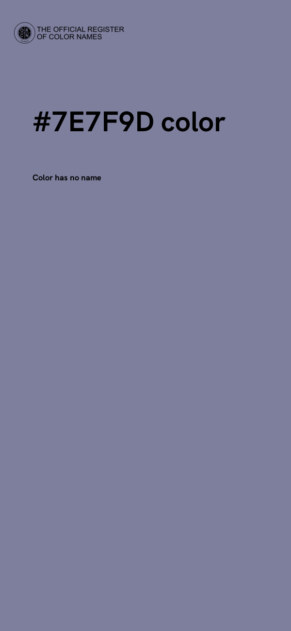 #7E7F9D color image