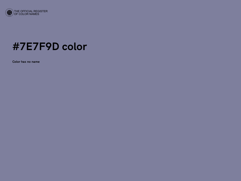 #7E7F9D color image