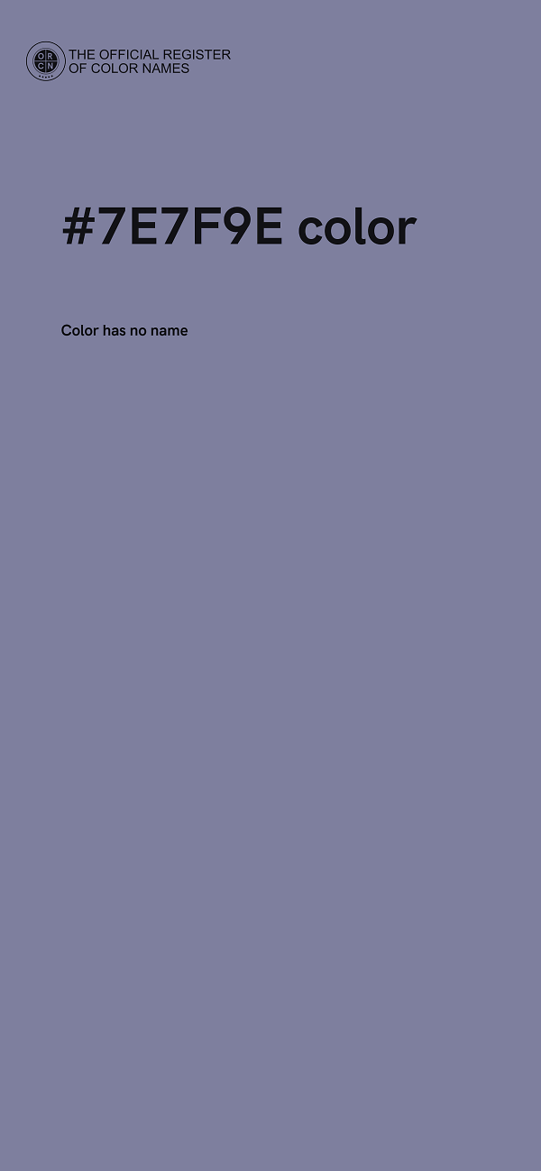 #7E7F9E color image
