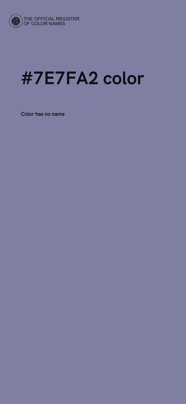 #7E7FA2 color image
