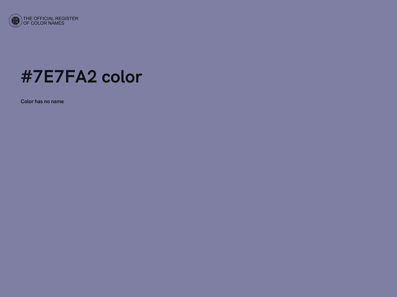 #7E7FA2 color image