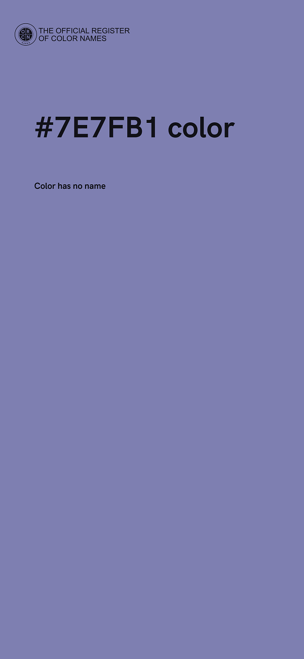 #7E7FB1 color image
