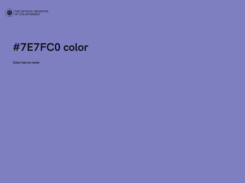 #7E7FC0 color image