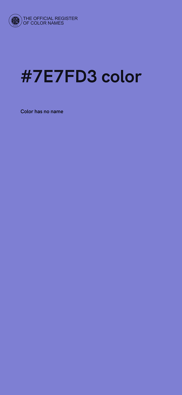 #7E7FD3 color image