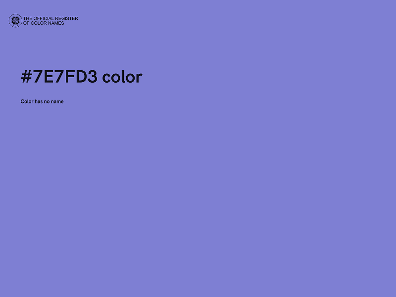 #7E7FD3 color image