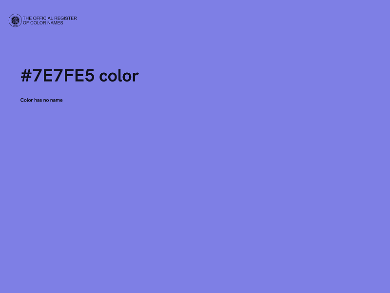 #7E7FE5 color image
