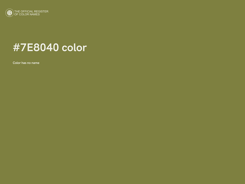 #7E8040 color image