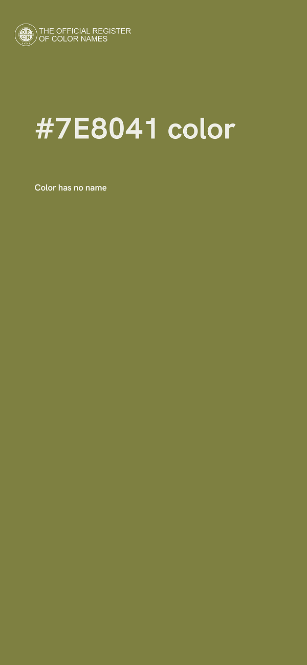 #7E8041 color image