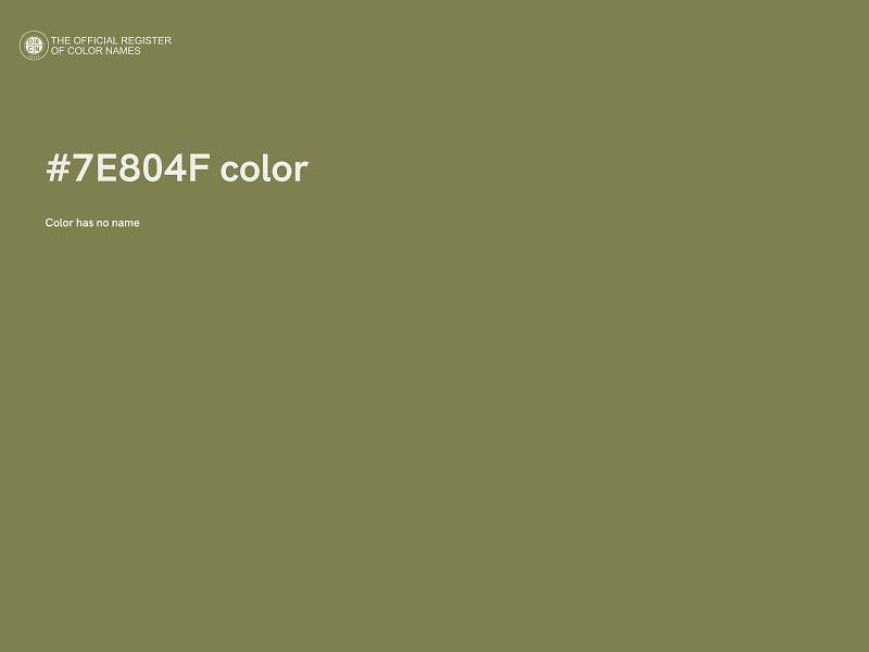 #7E804F color image