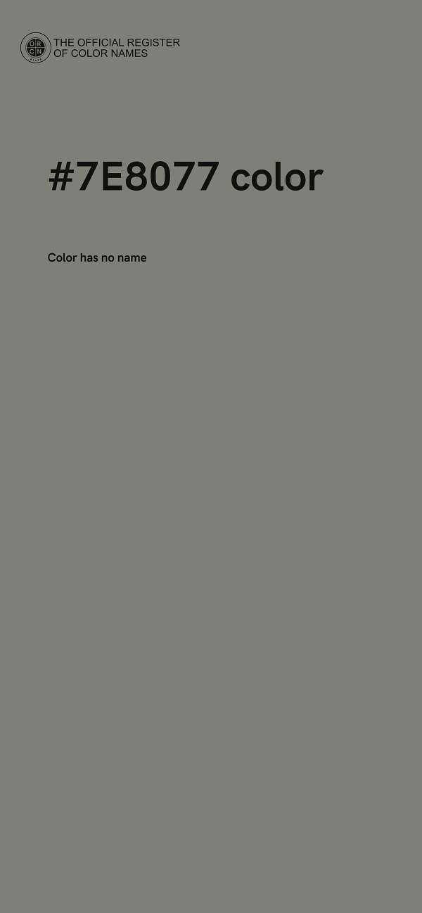 #7E8077 color image
