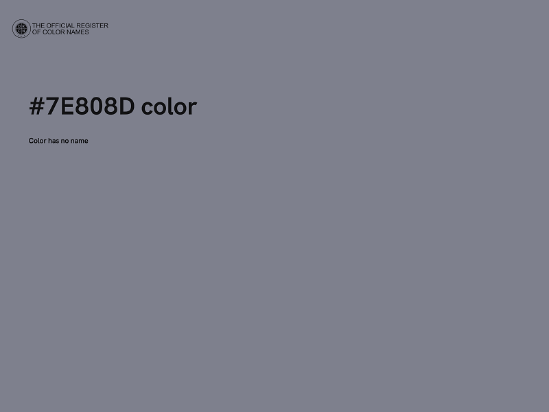 #7E808D color image