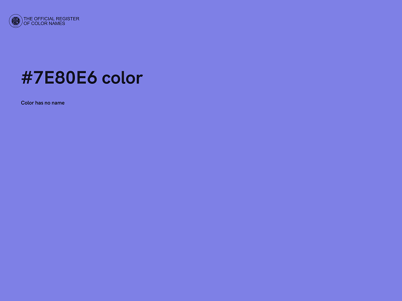 #7E80E6 color image