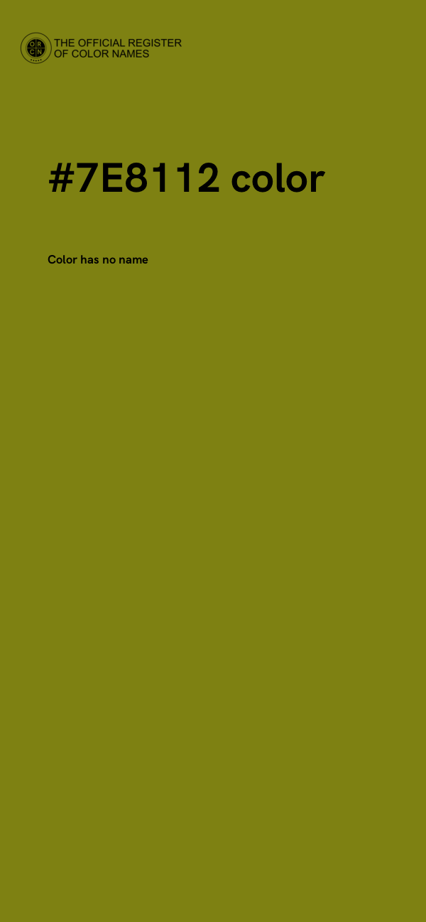 #7E8112 color image