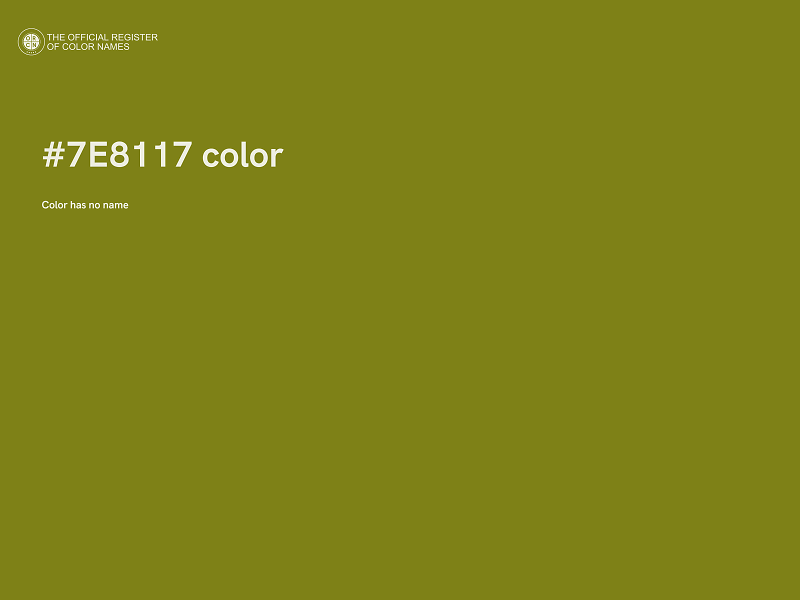 #7E8117 color image