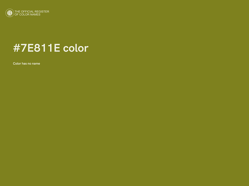 #7E811E color image