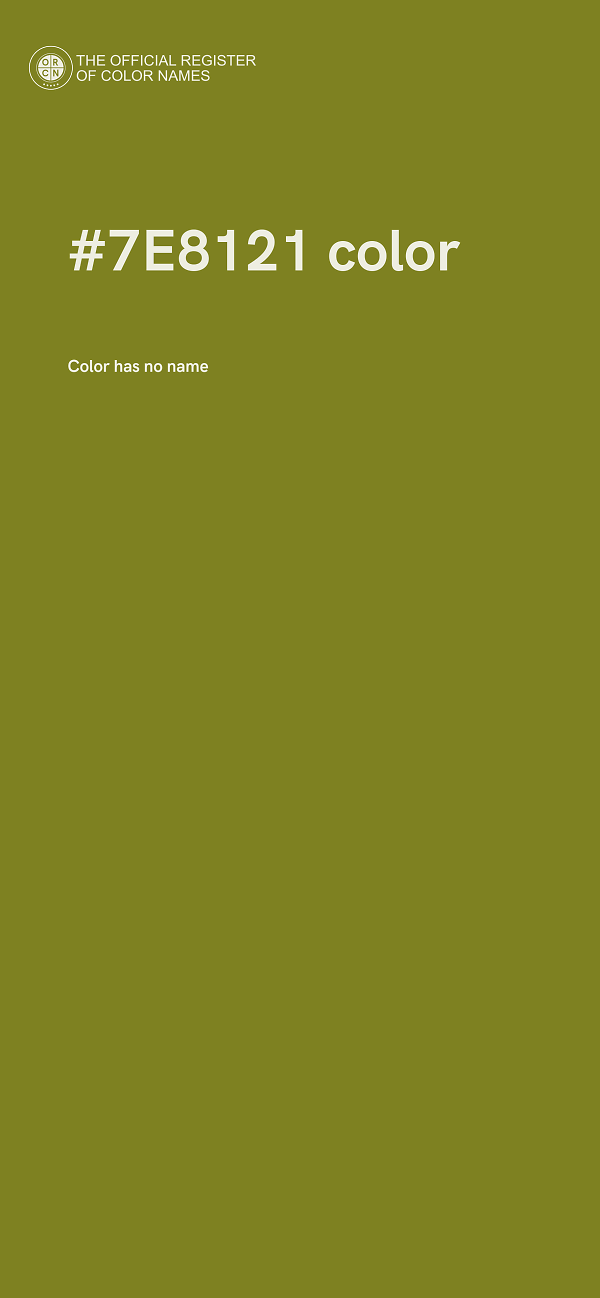 #7E8121 color image