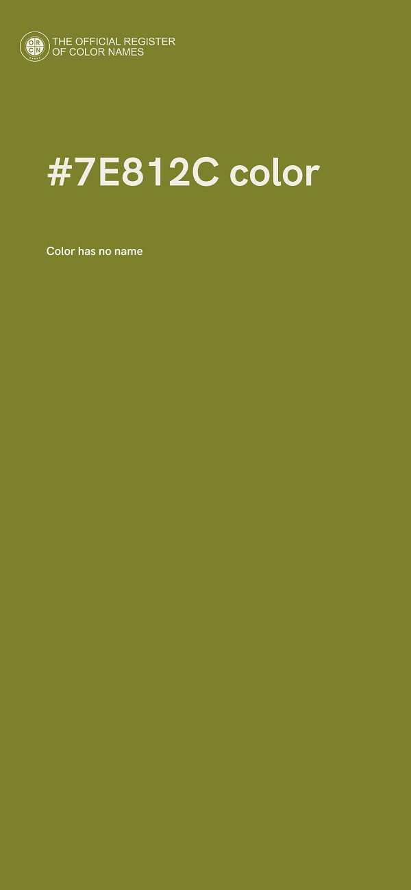 #7E812C color image