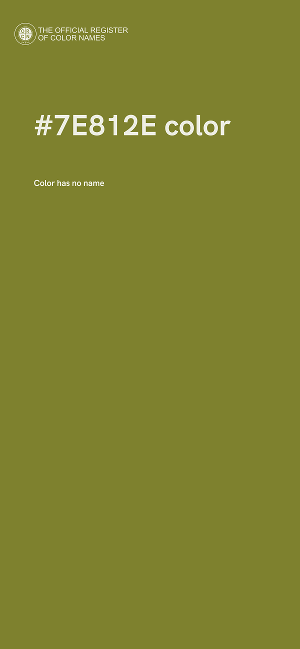 #7E812E color image