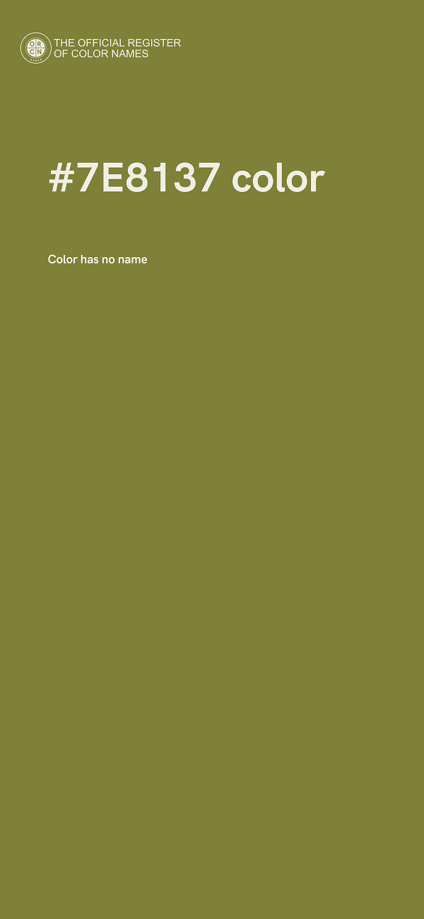 #7E8137 color image