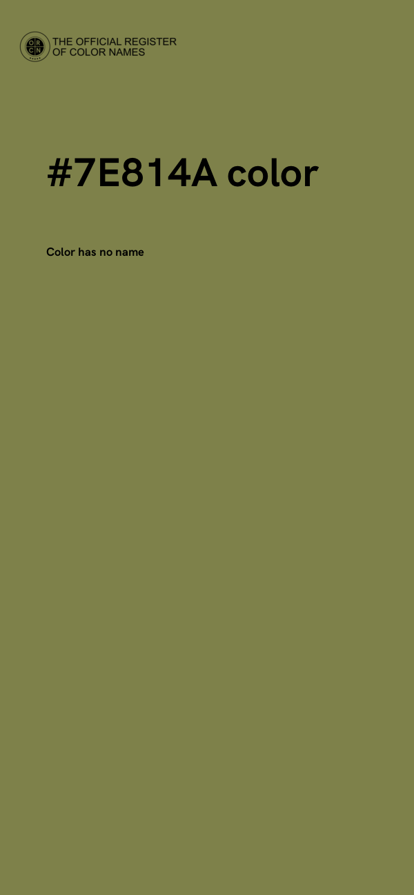 #7E814A color image