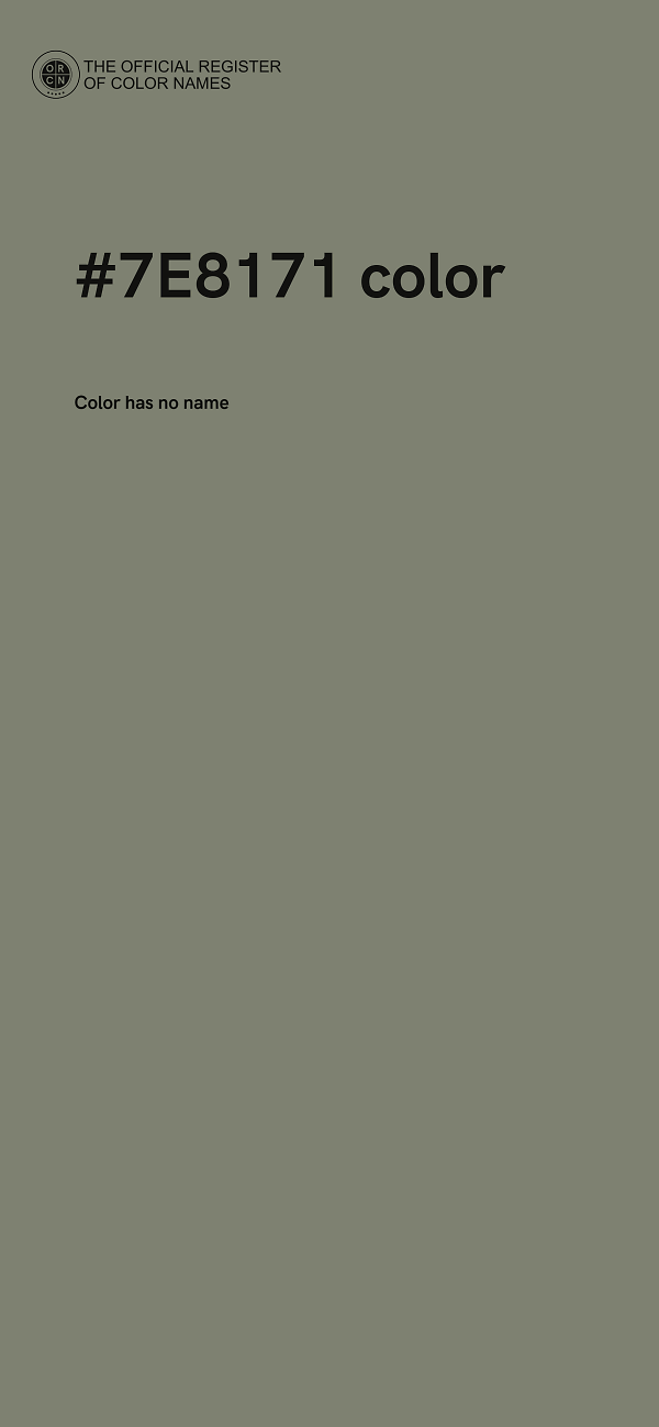 #7E8171 color image