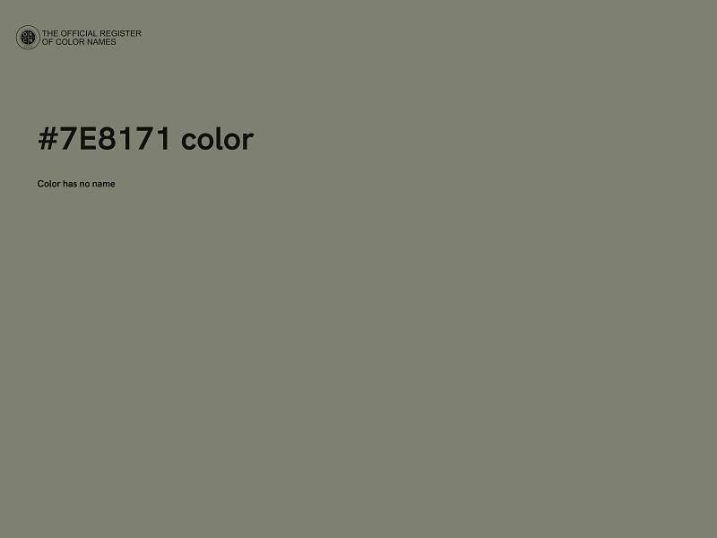 #7E8171 color image
