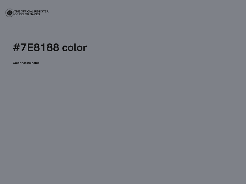 #7E8188 color image