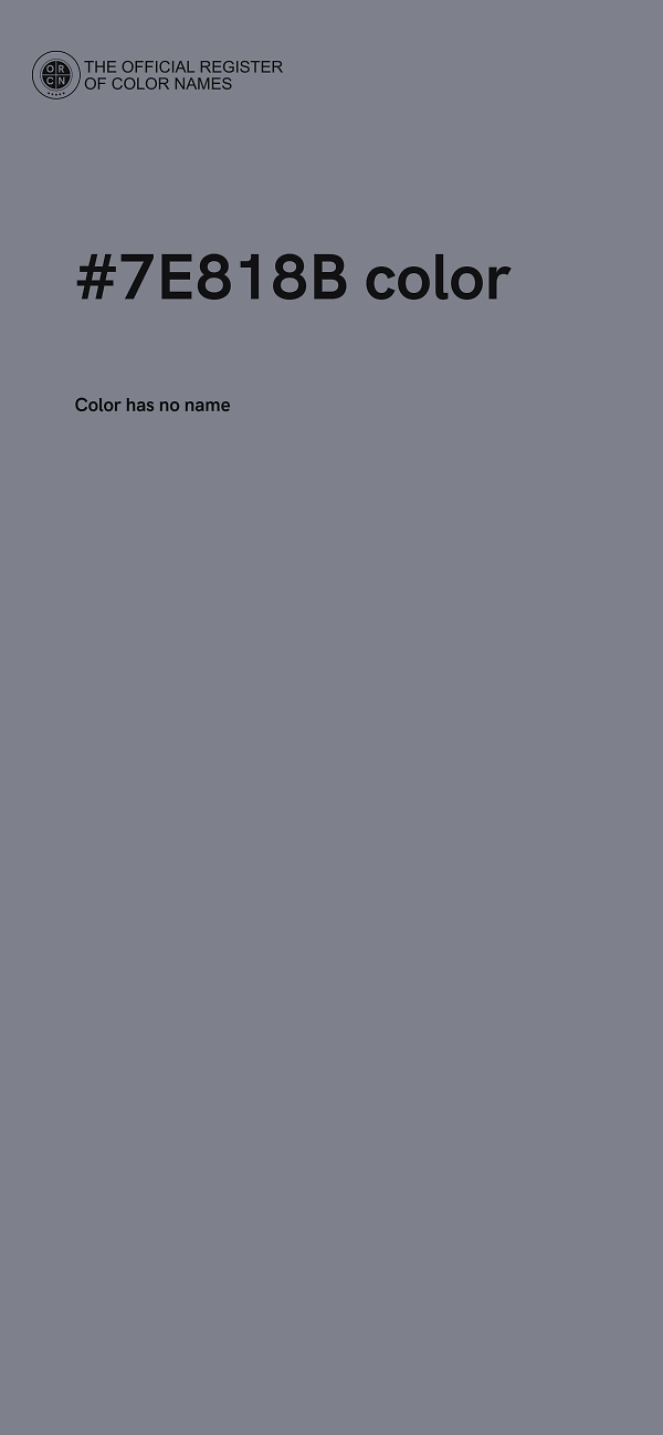 #7E818B color image