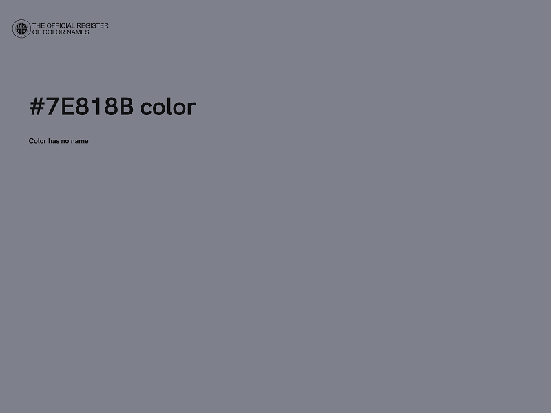 #7E818B color image