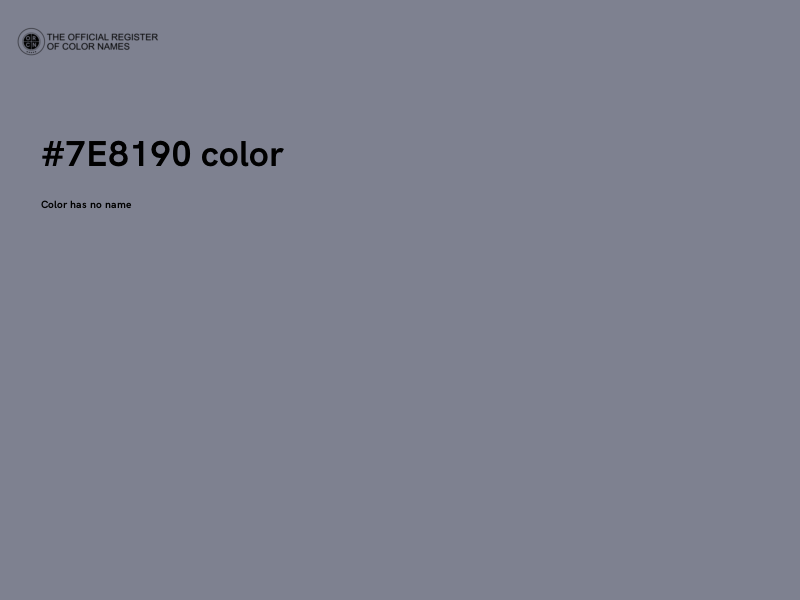 #7E8190 color image