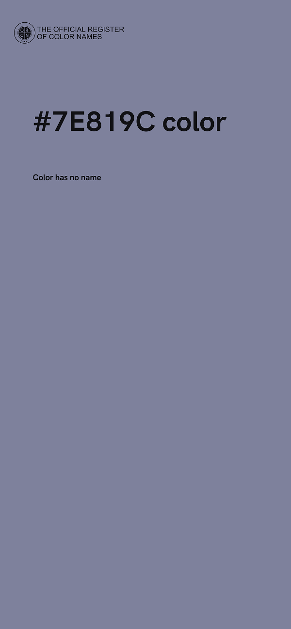 #7E819C color image