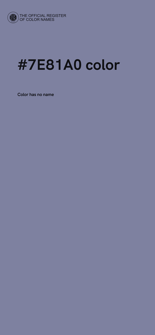 #7E81A0 color image