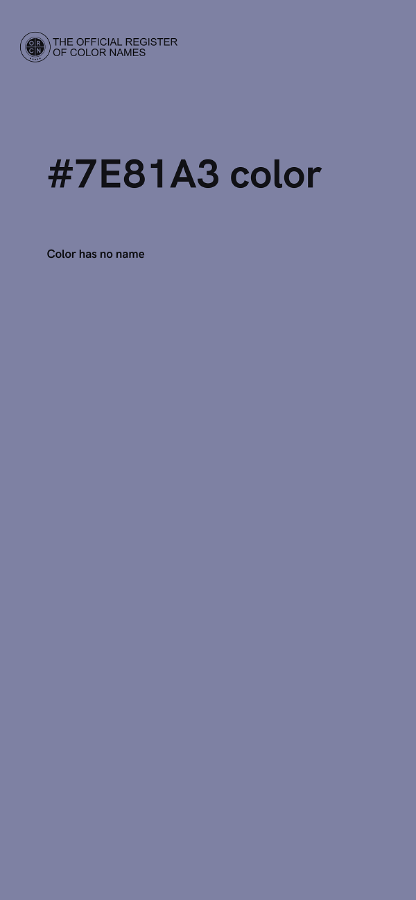 #7E81A3 color image