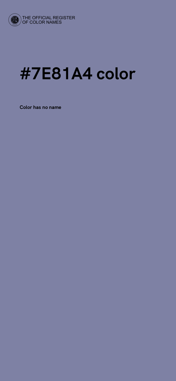 #7E81A4 color image