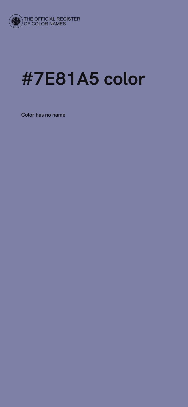 #7E81A5 color image