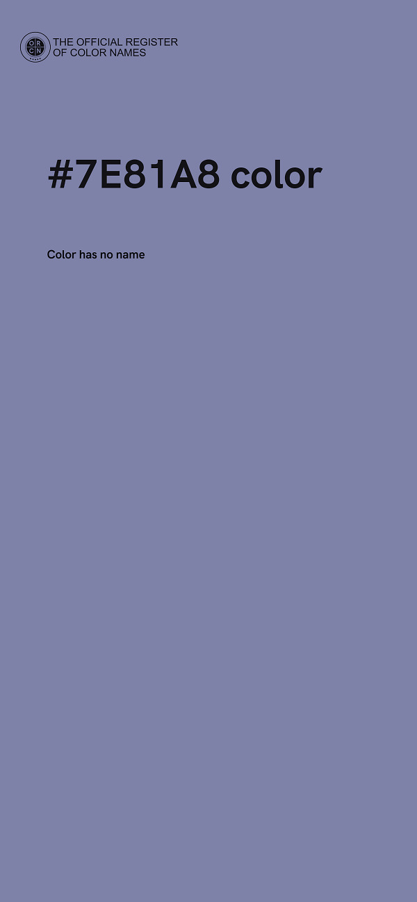 #7E81A8 color image