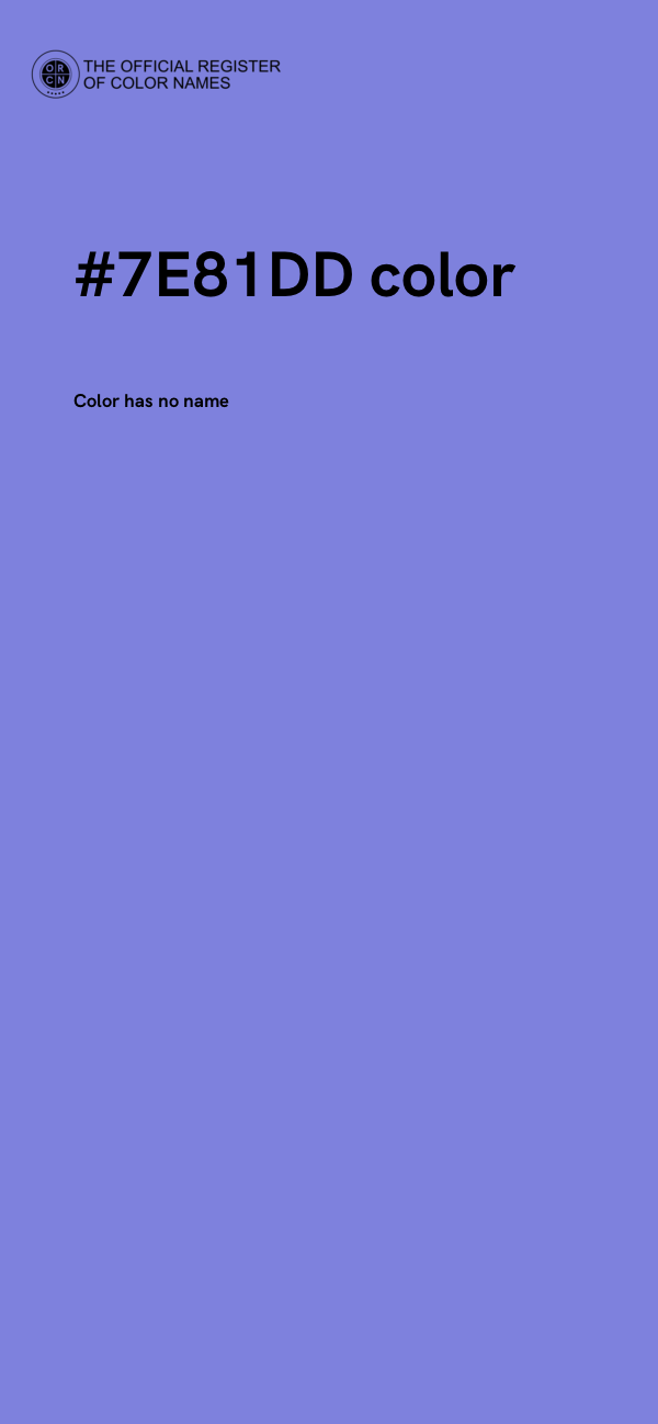 #7E81DD color image