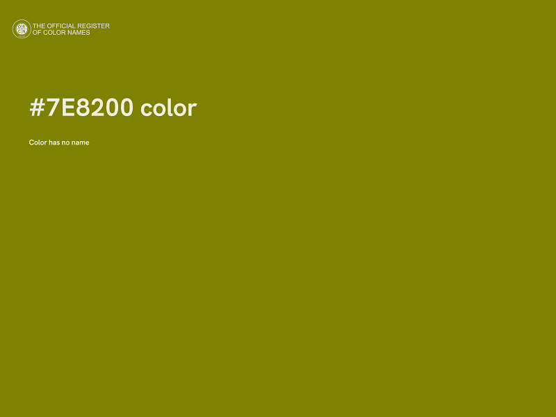 #7E8200 color image