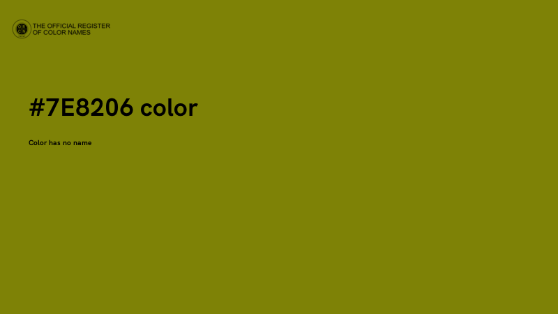 #7E8206 color image