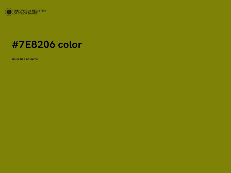 #7E8206 color image