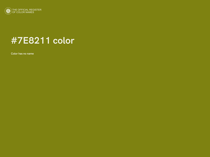 #7E8211 color image