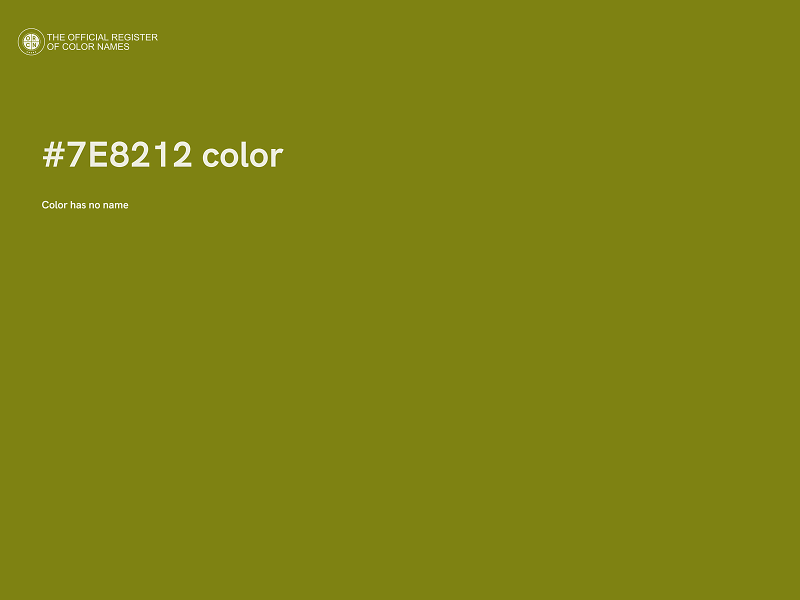 #7E8212 color image