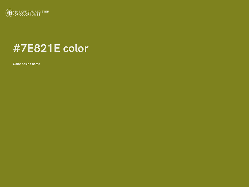 #7E821E color image