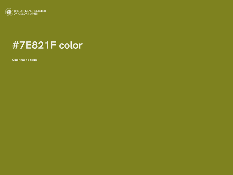 #7E821F color image