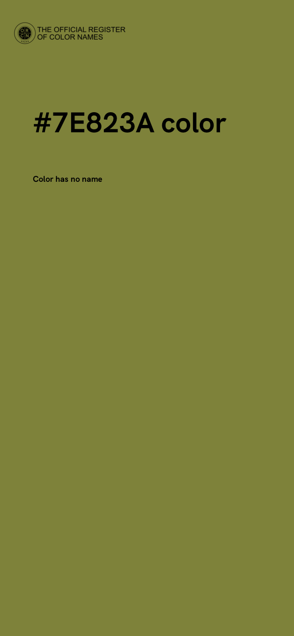 #7E823A color image