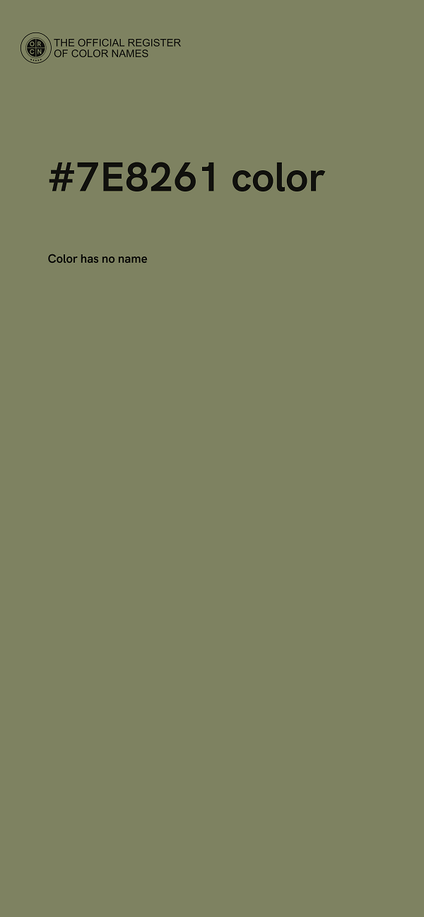 #7E8261 color image