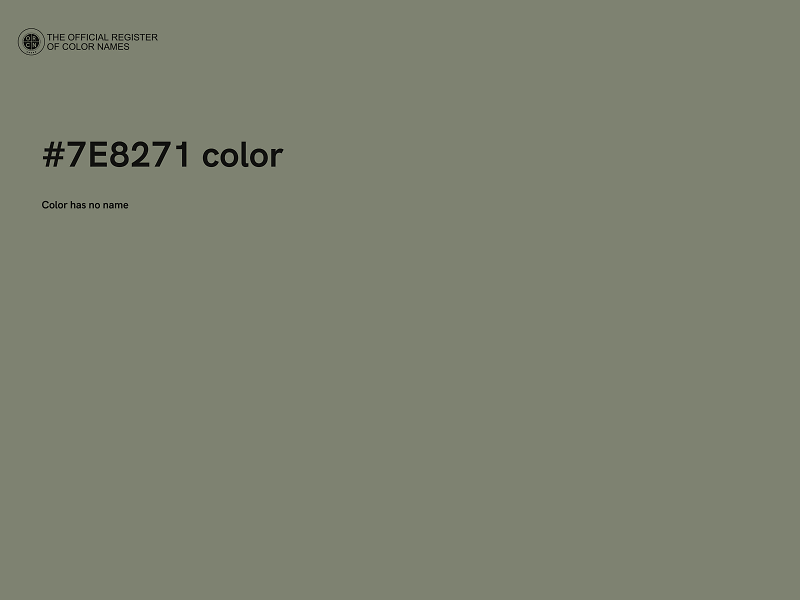 #7E8271 color image