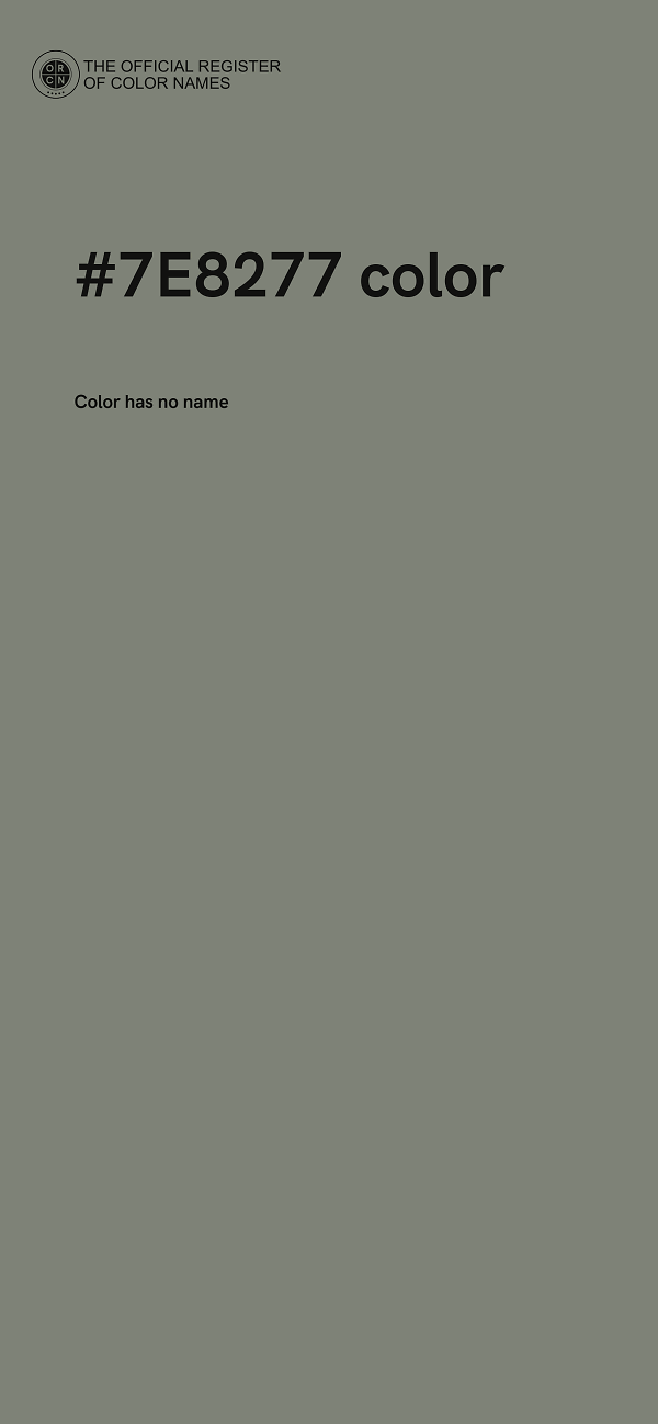 #7E8277 color image