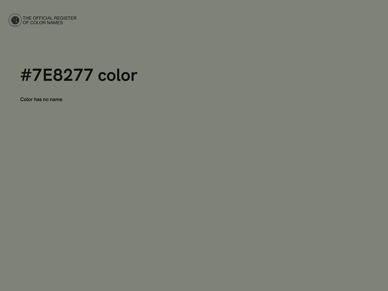 #7E8277 color image