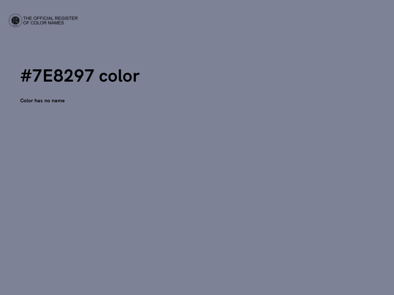 #7E8297 color image